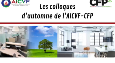 AICVF Autumn conferences: Indoor Air quality and Building ventilation.
